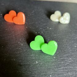 Boucles d’oreilles CŒUR - ✨Brille dans la nuit✨