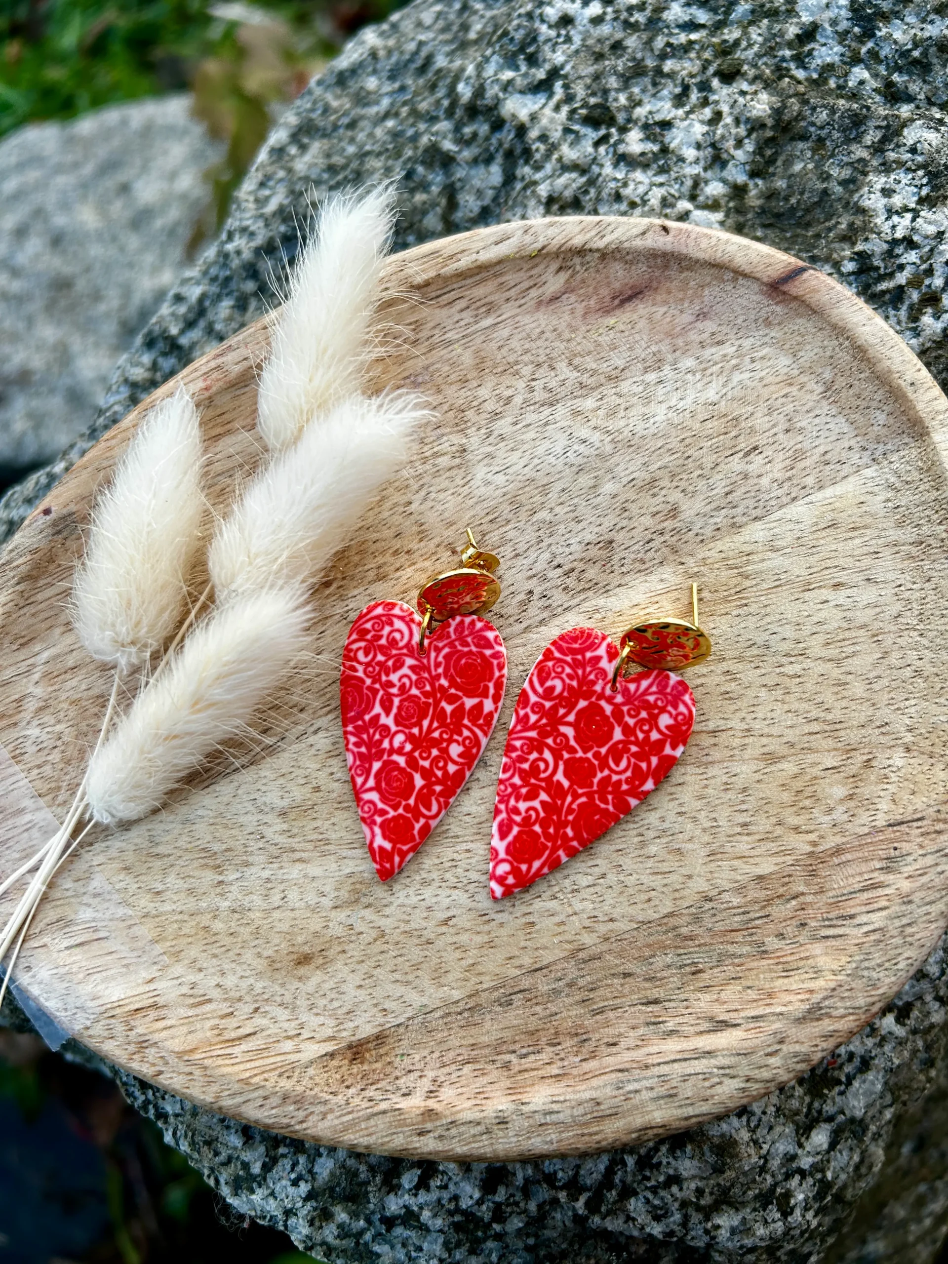boucles d'oreilles coeur
