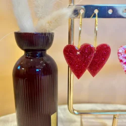 boucles d'oreilles résine