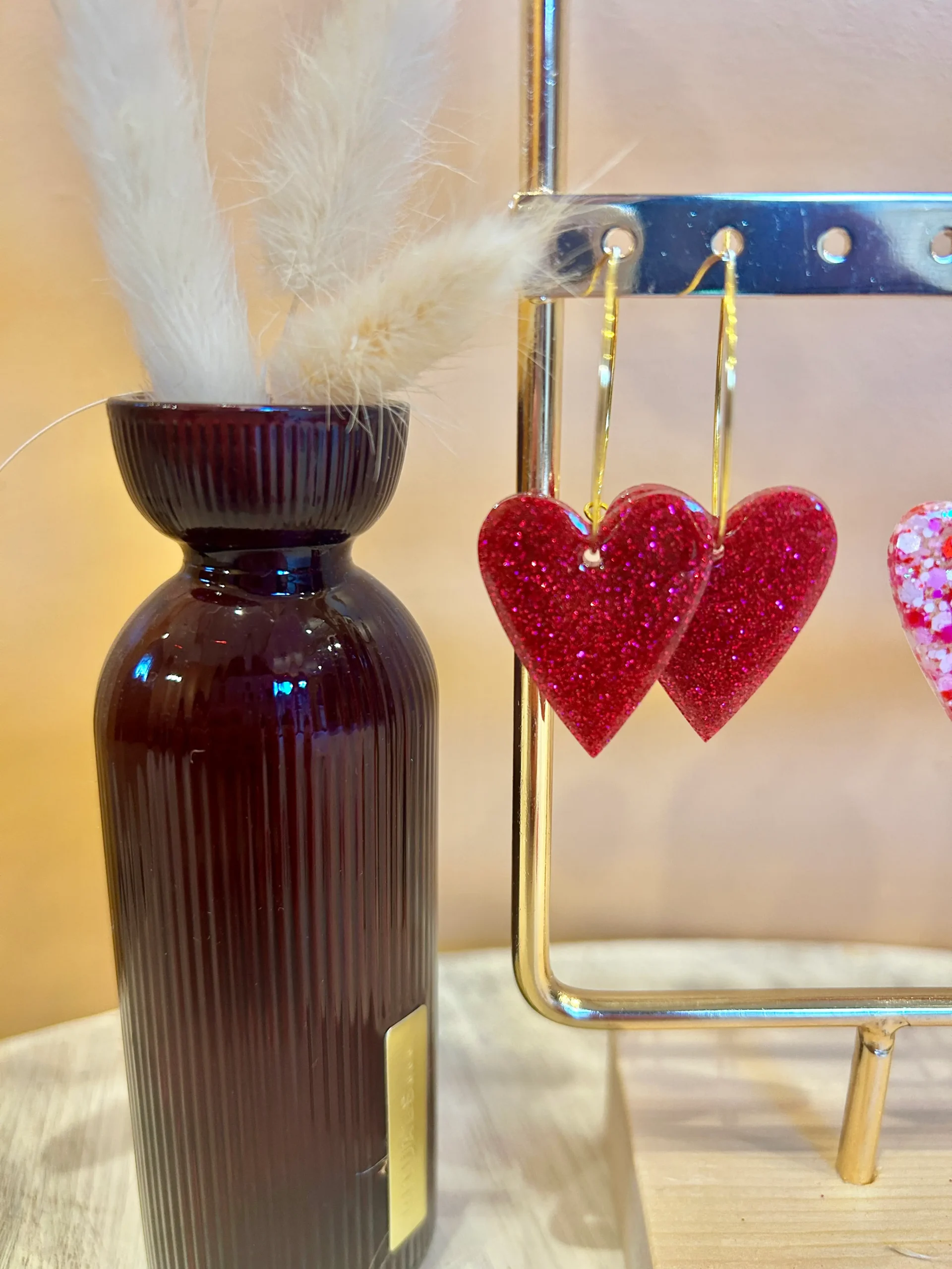 boucles d'oreilles résine