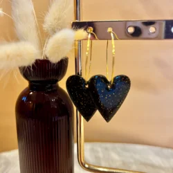 boucles d'oreilles résine