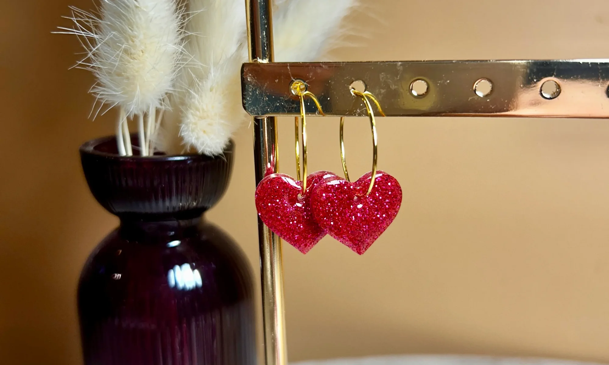 boucles d'oreilles coeur