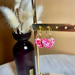 boucles d'oreilles coeur