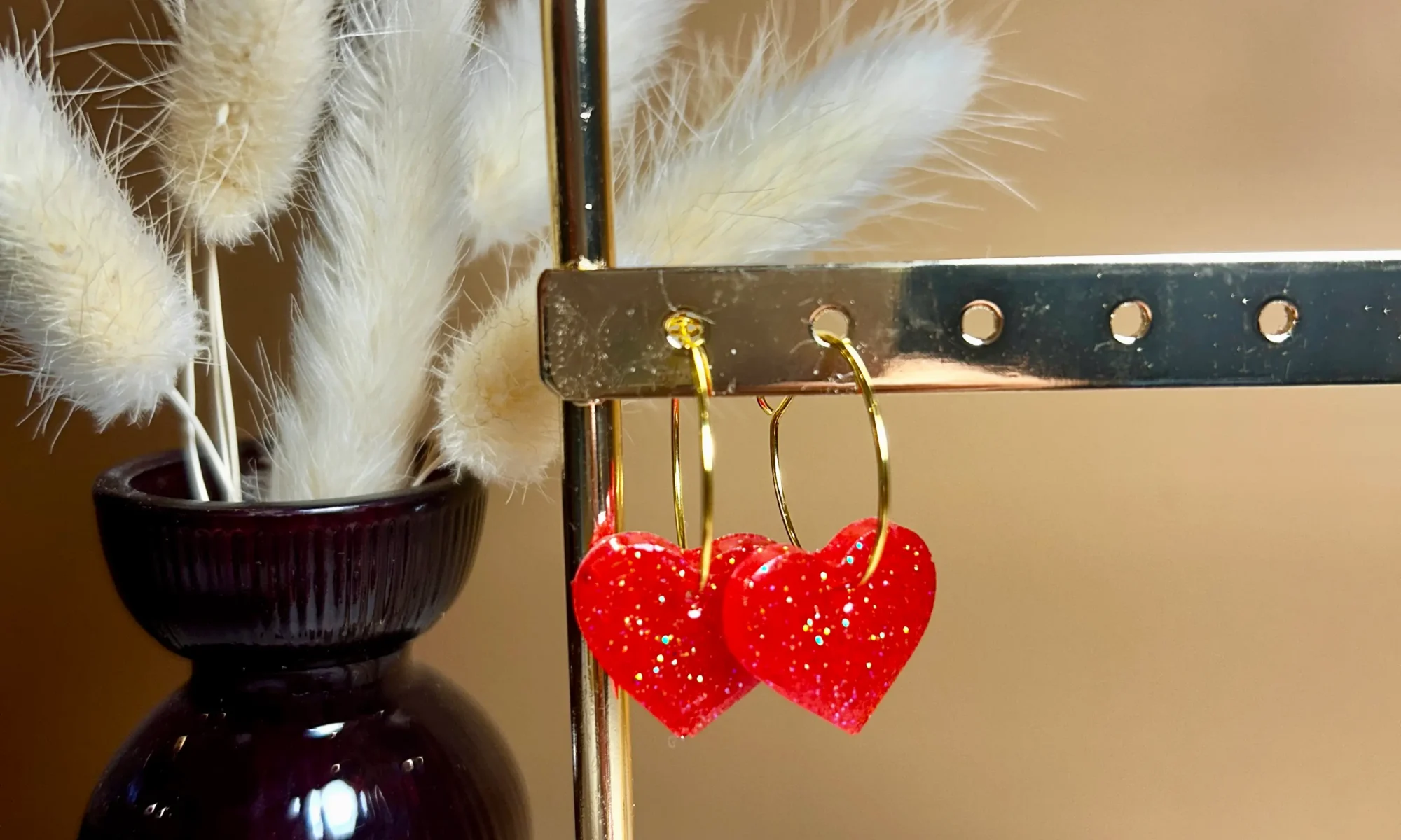 boucles d'oreilles coeur