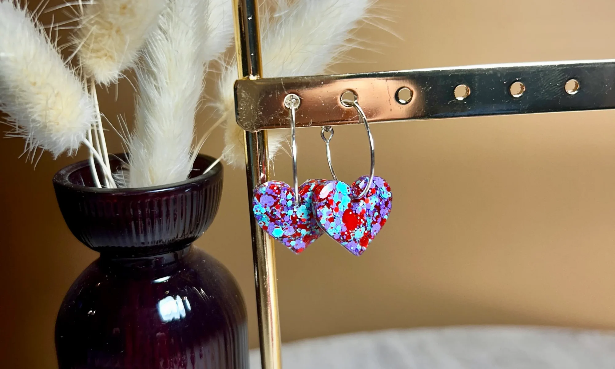 boucles d'oreilles coeur