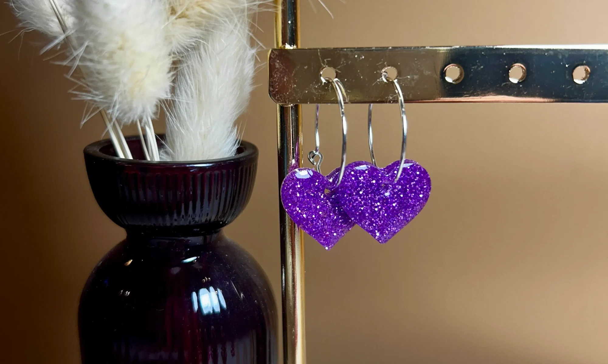 boucles d'oreilles coeur