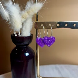 boucles d'oreilles coeur