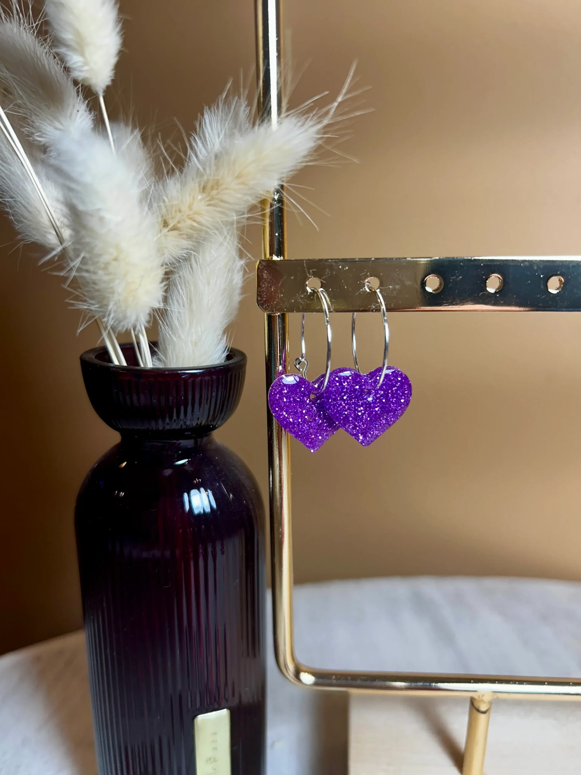 boucles d'oreilles coeur