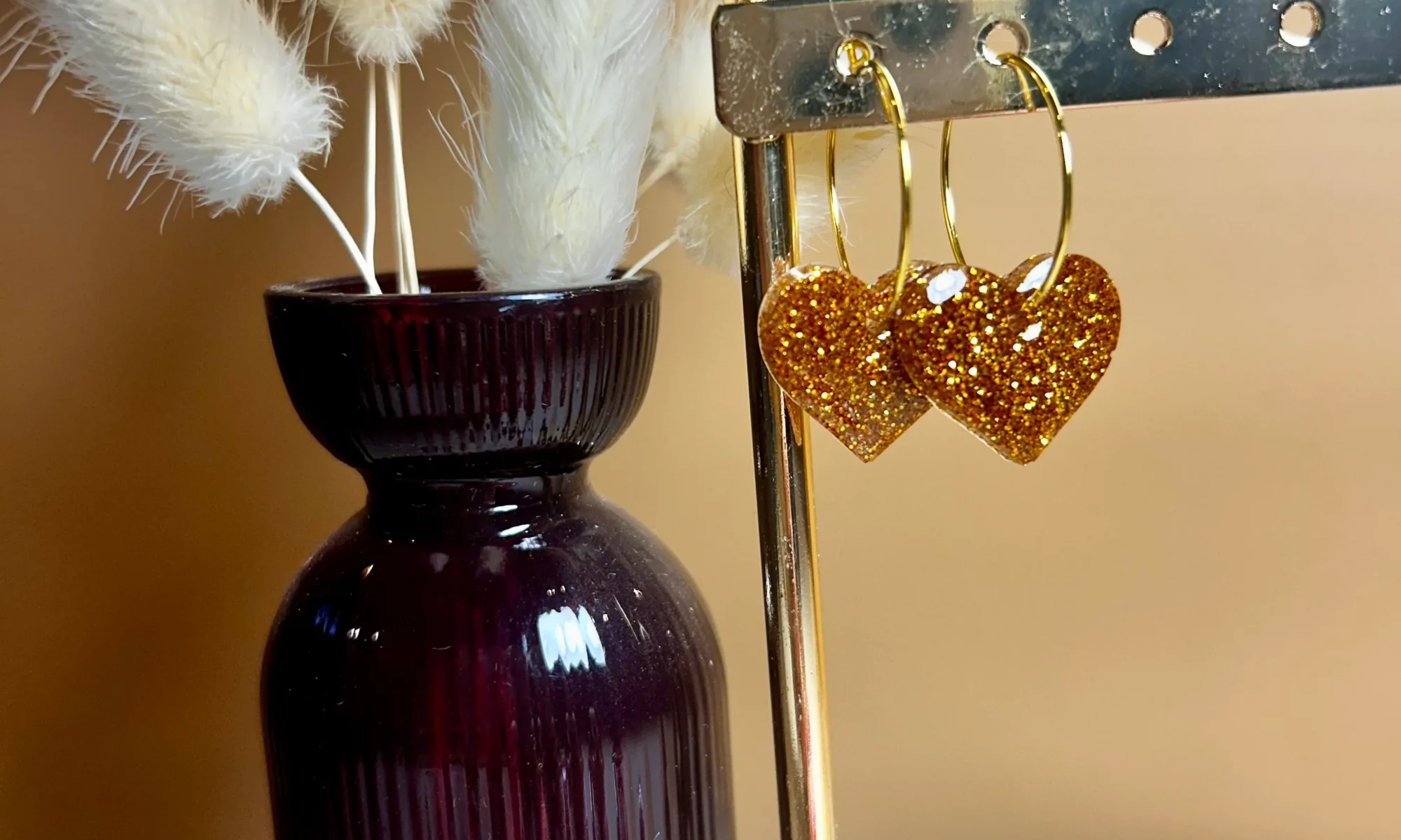 boucles d'oreilles coeur