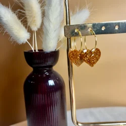 boucles d'oreilles coeur