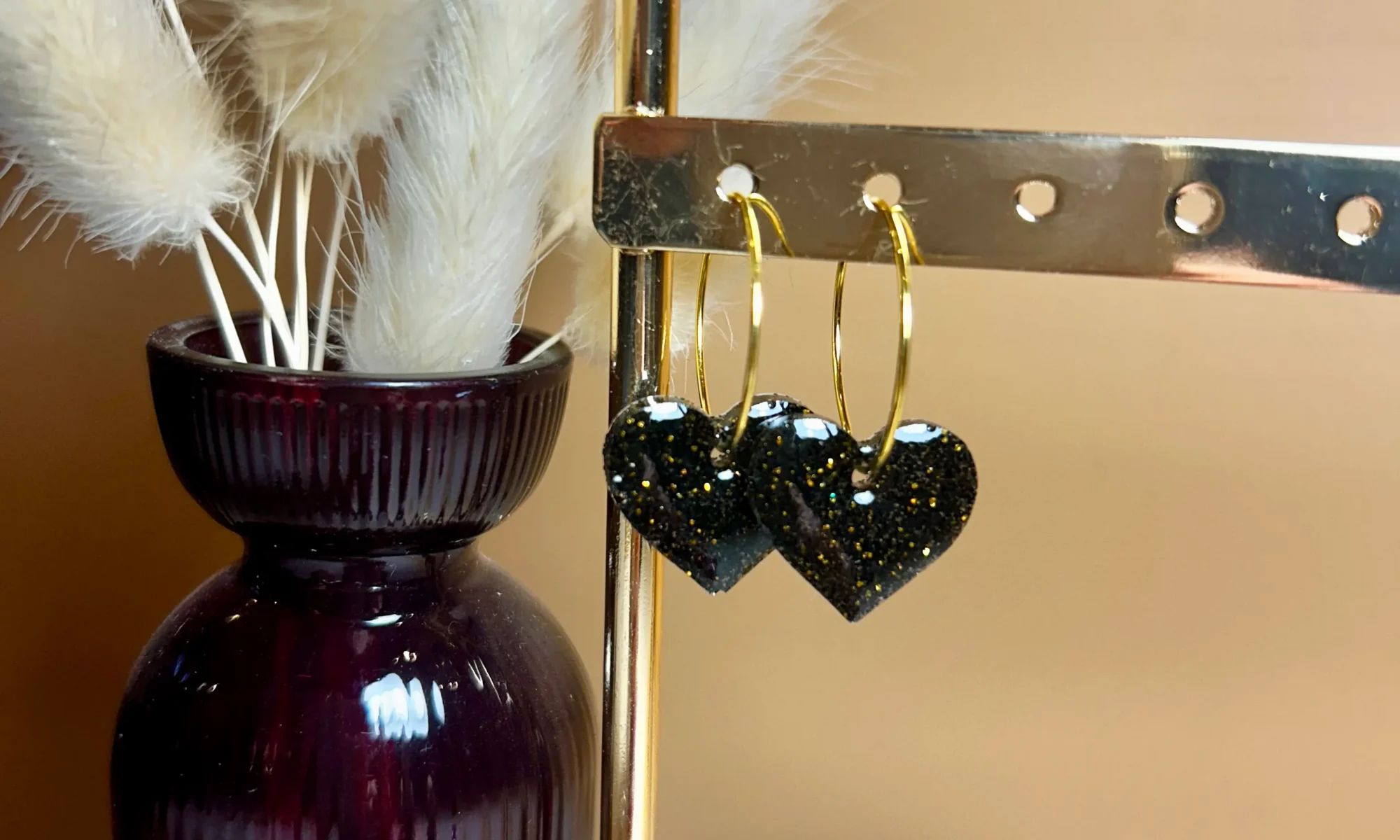 boucles d'oreilles coeur