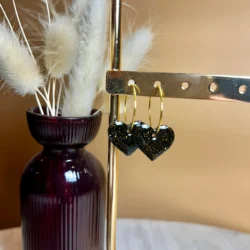 boucles d'oreilles coeur