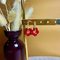 Pampilles paillettes - marguerite rose fuchsia