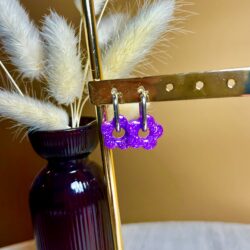 pampilles paillettes - marguerite violet