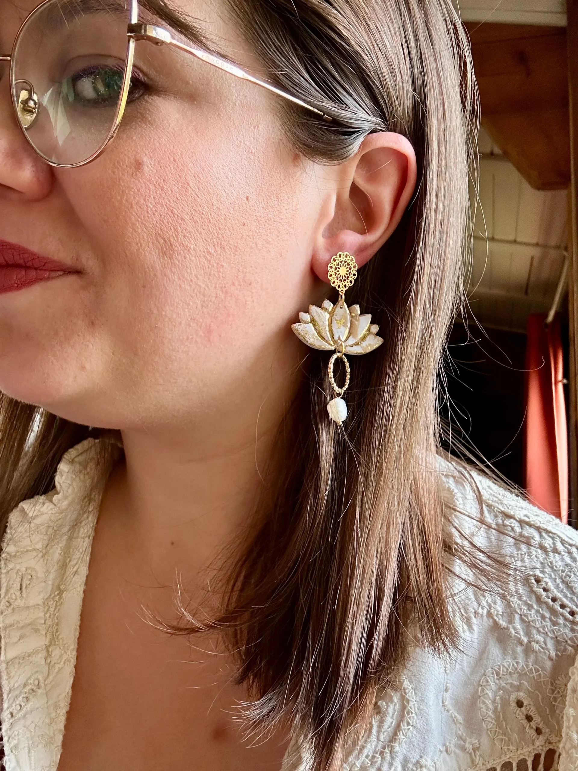 boucles d'oreilles de mariage