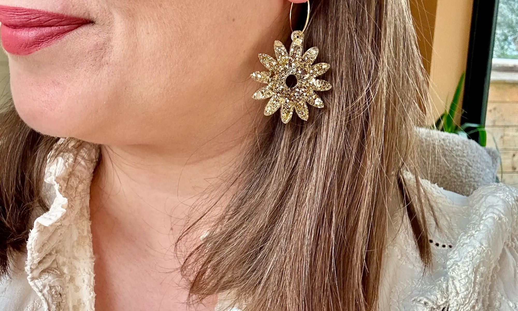 boucles d'oreilles pétillantes