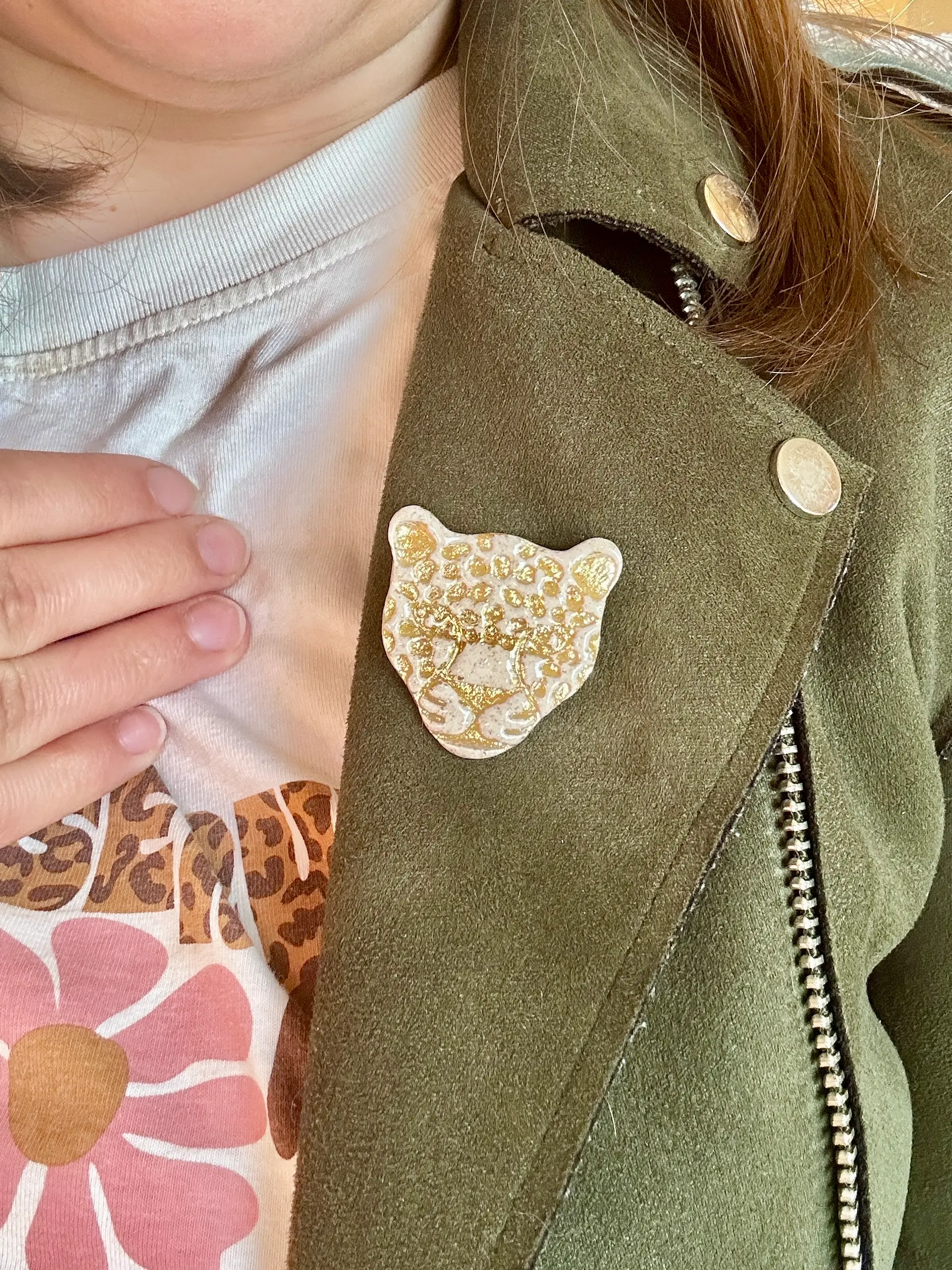 broche léopard