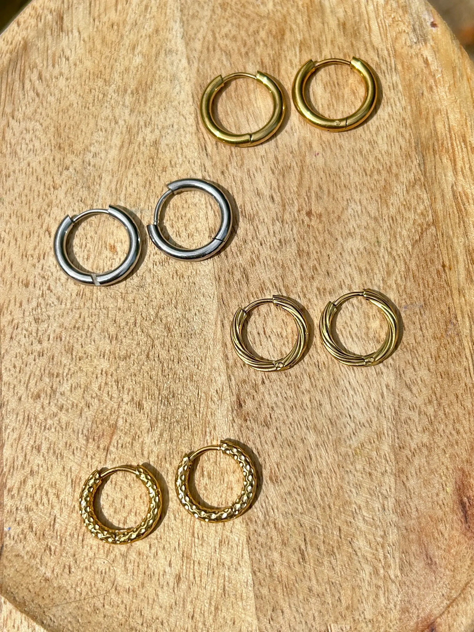 Mini créoles rondes