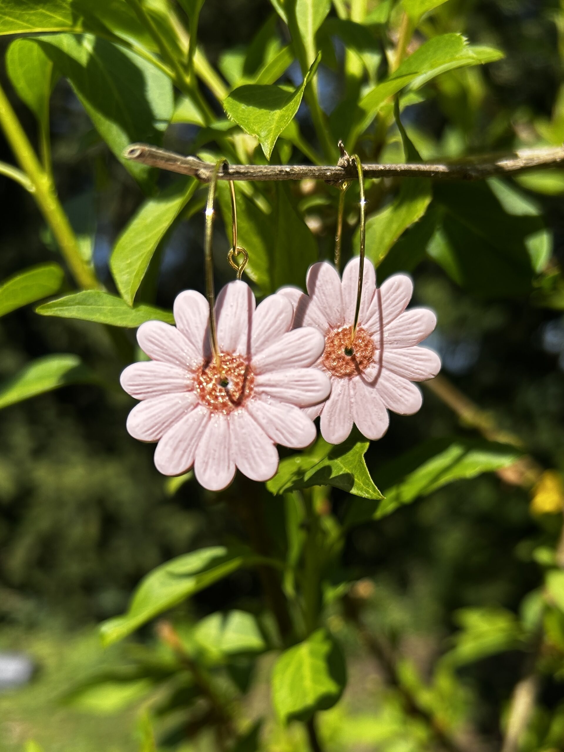 créoles marguerite rose