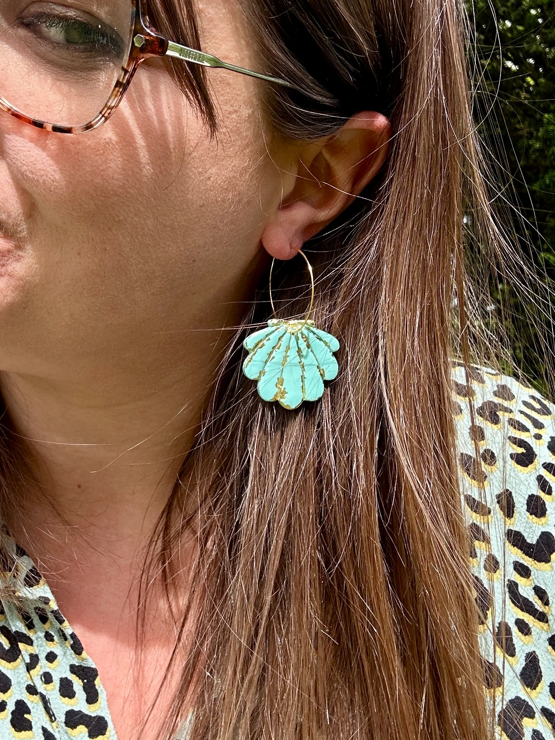 boucles d'oreilles coquillage