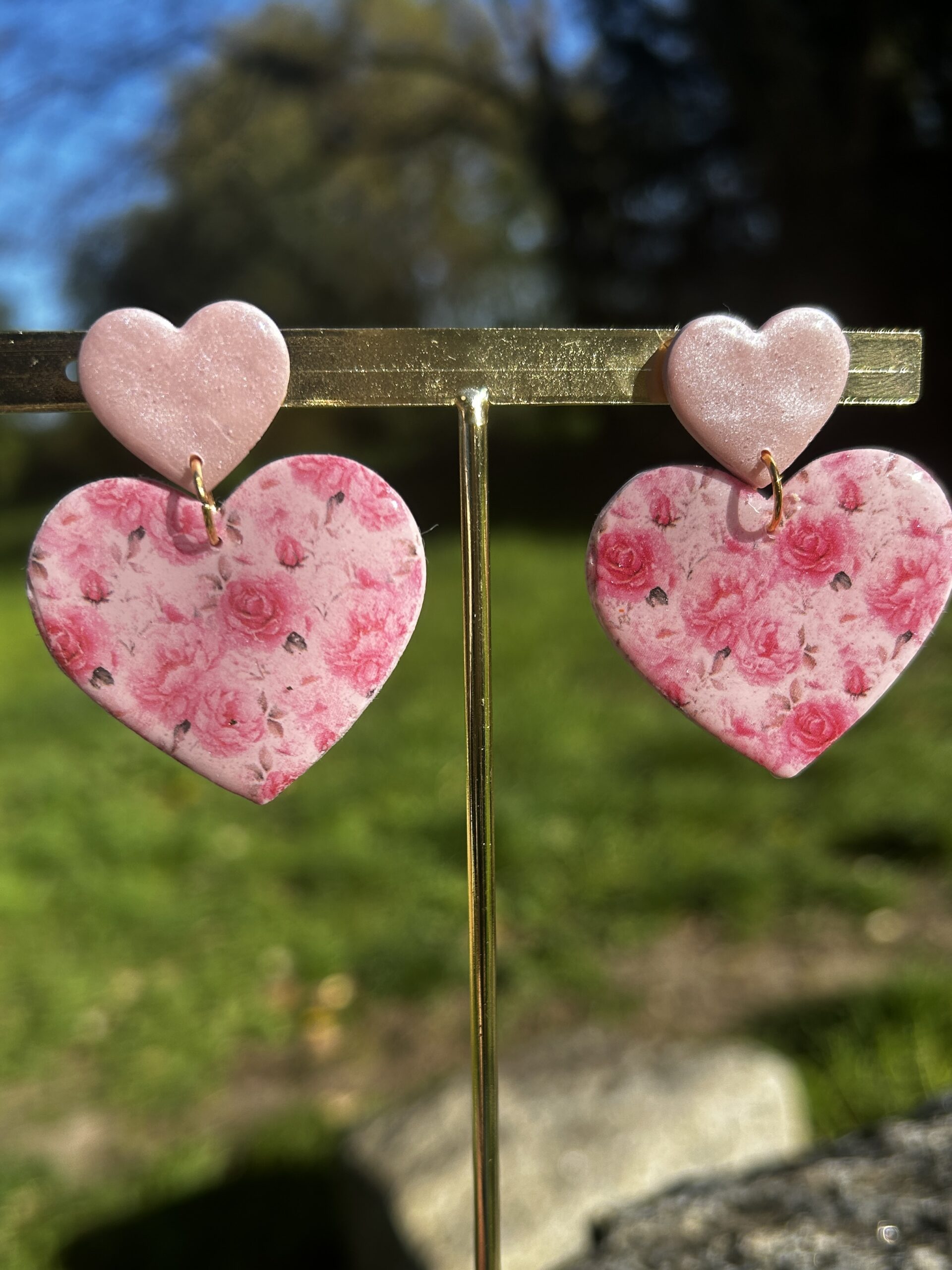 boucles d'oreilles amour