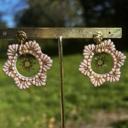 boucles d'oreilles florales