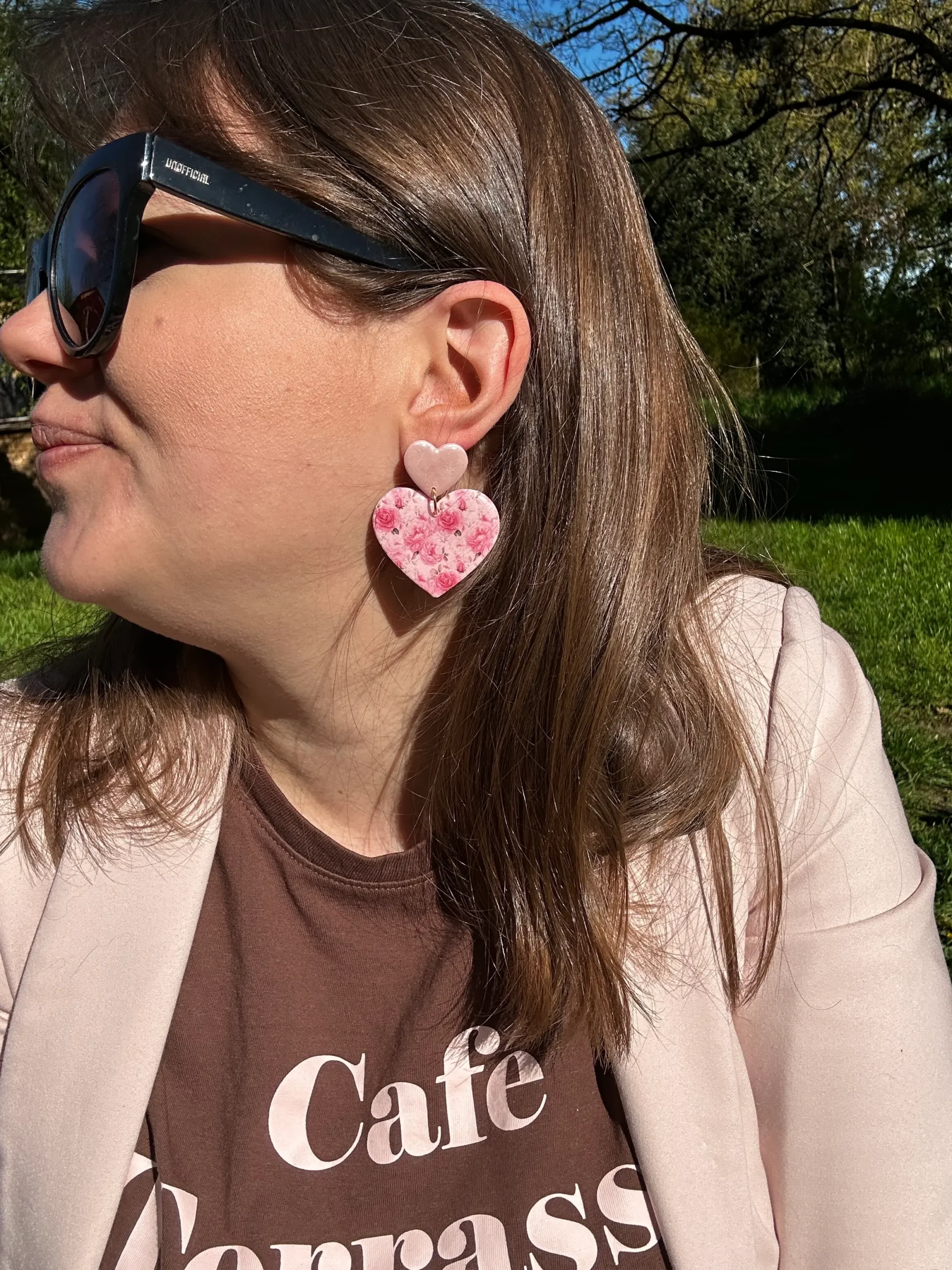 boucles d'oreilles amour