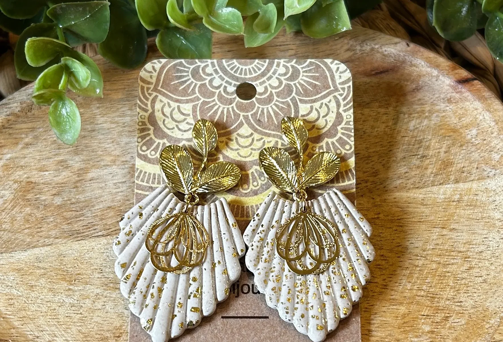 boucles d'oreilles faites main