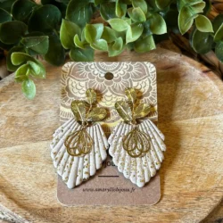 boucles d'oreilles faites main