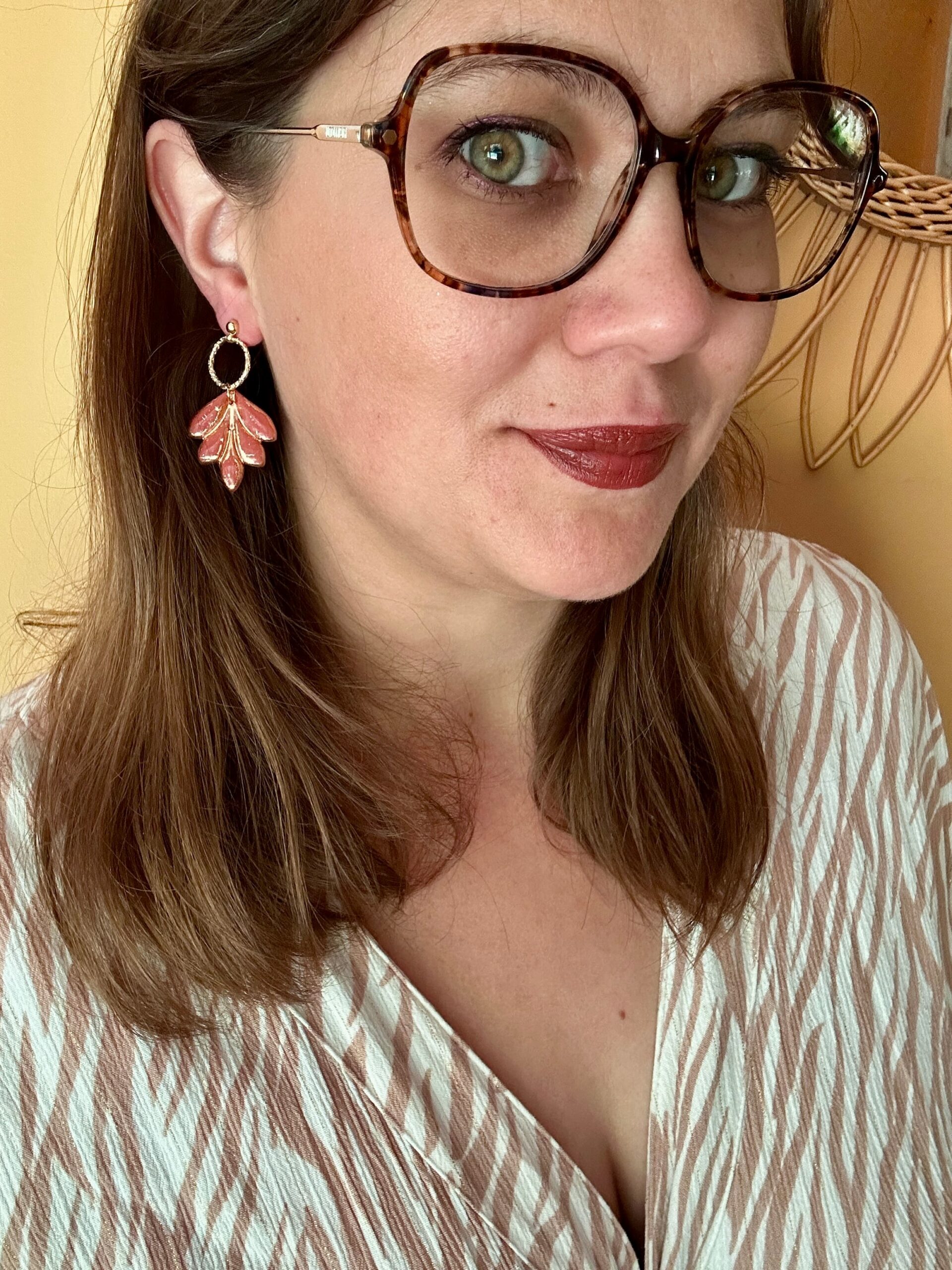boucles d'oreilles florales