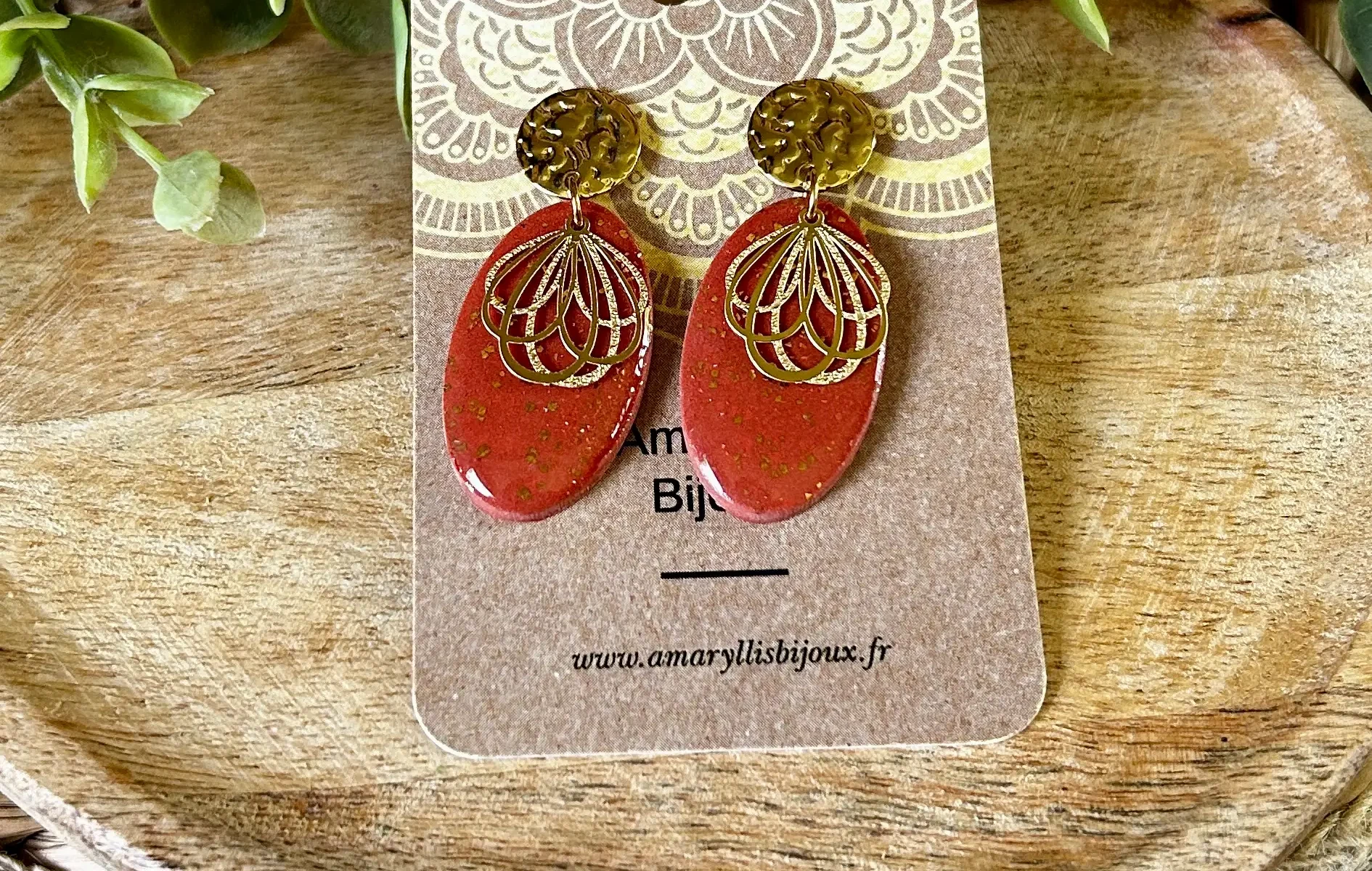 boucles d'oreilles artisanales