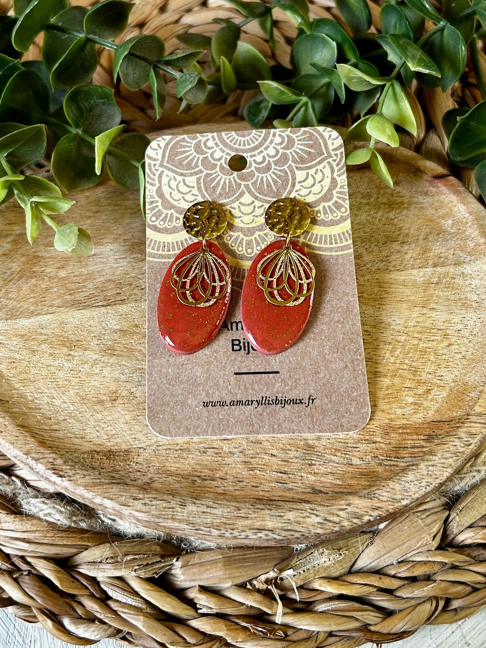 boucles d'oreilles artisanales