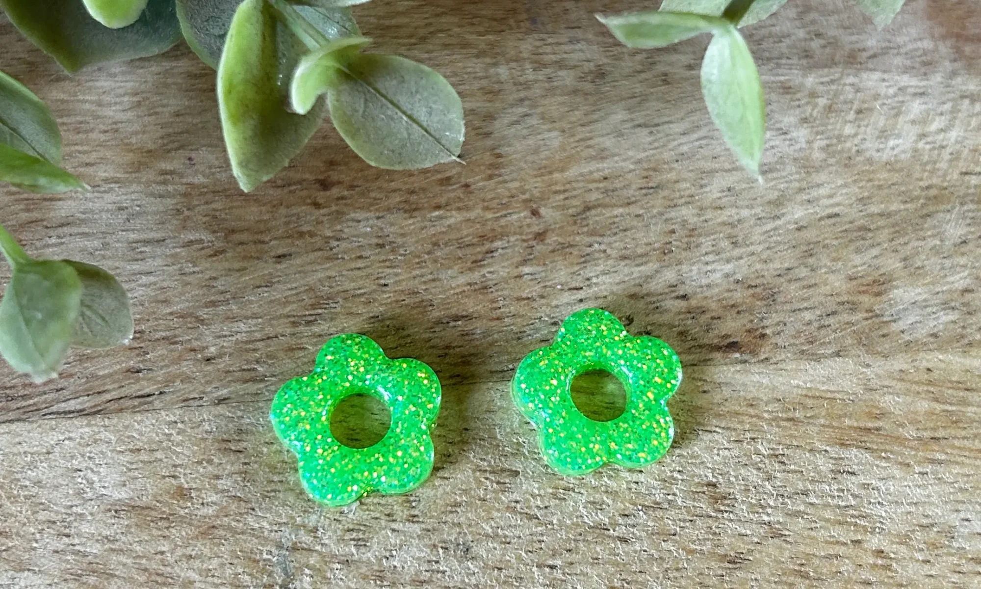 pampilles vert fluo