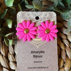 Marguerite rose fluo
