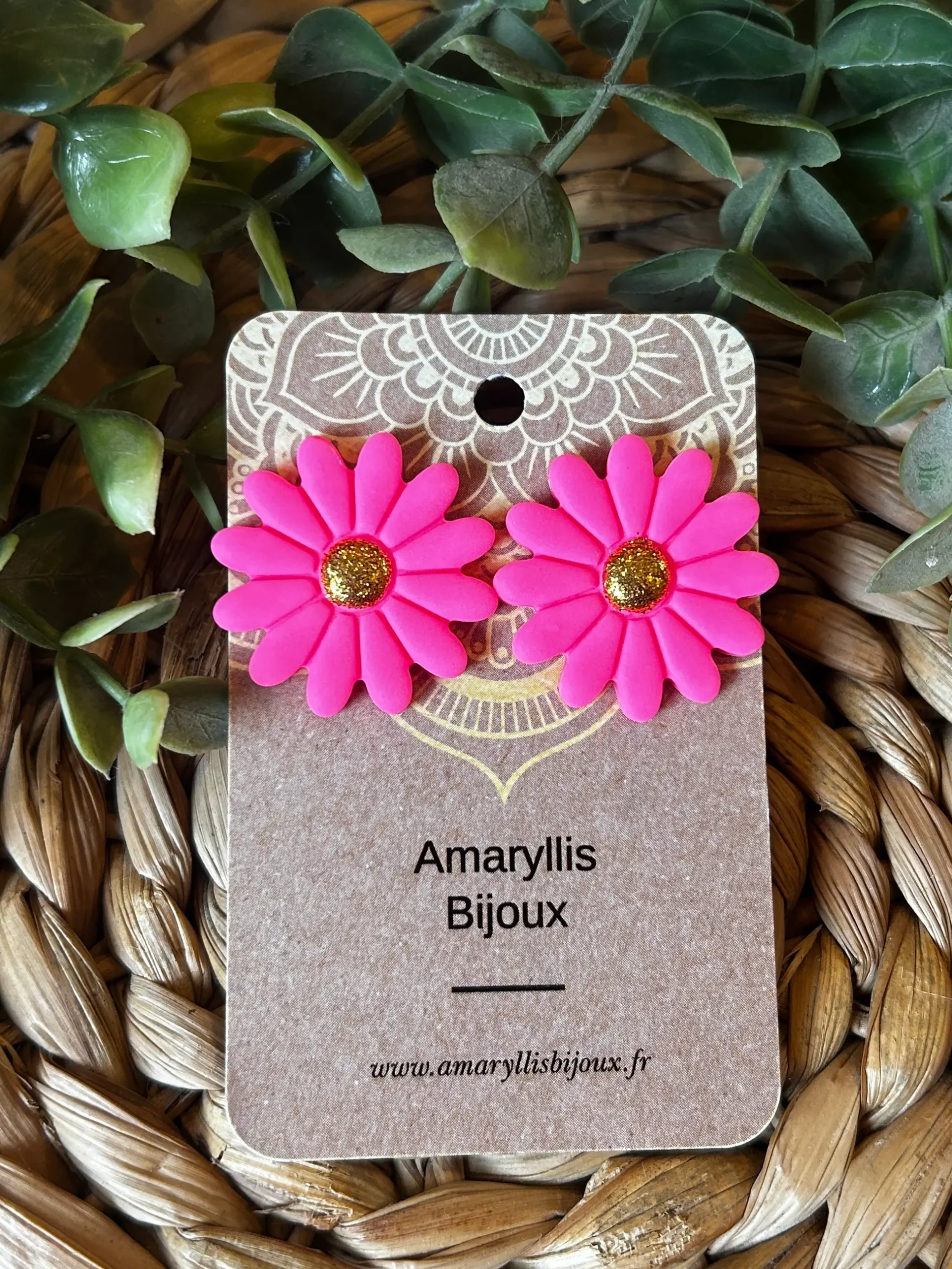 Marguerite rose fluo