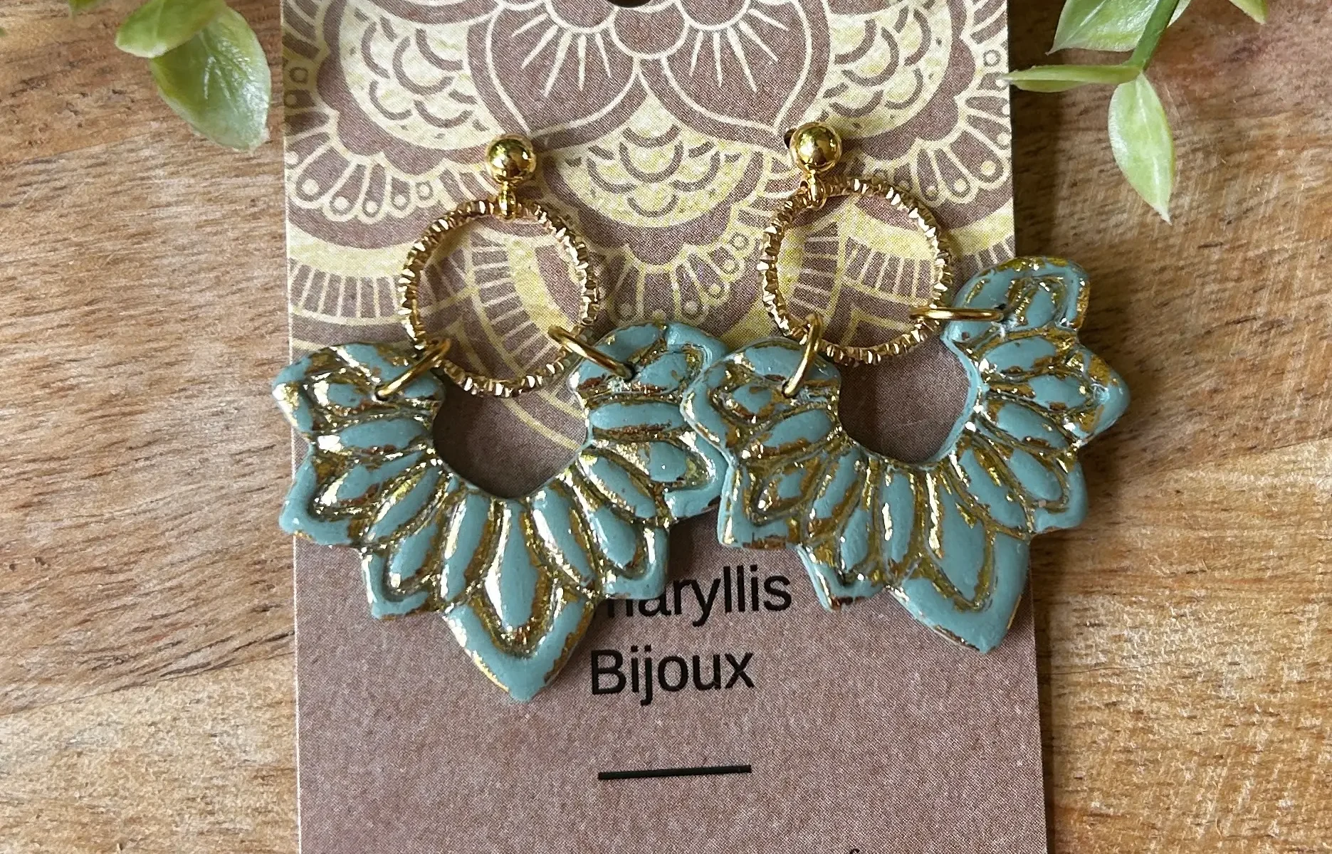 boucles d'oreilles nature