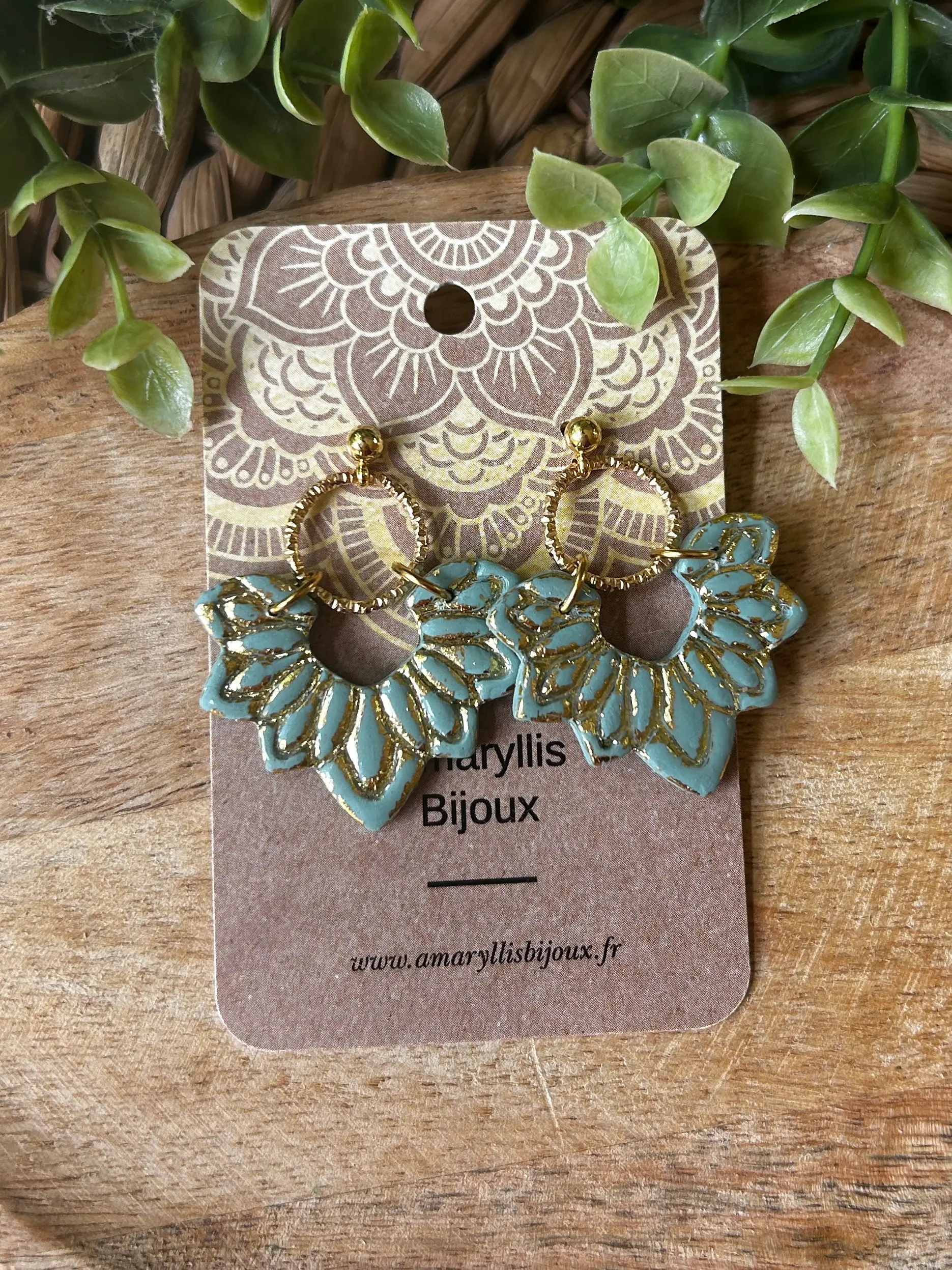 boucles d'oreilles nature