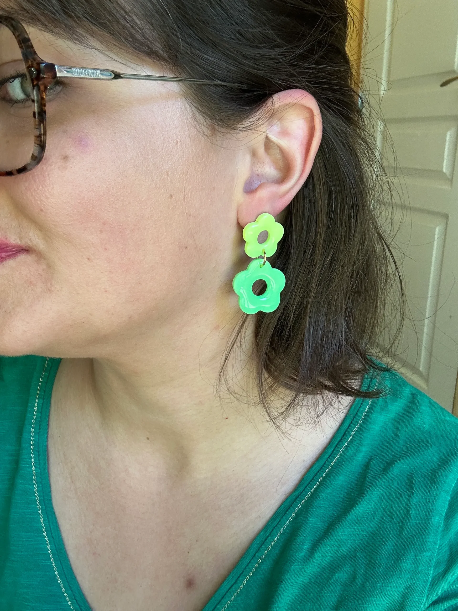 bijoux fleur fluo