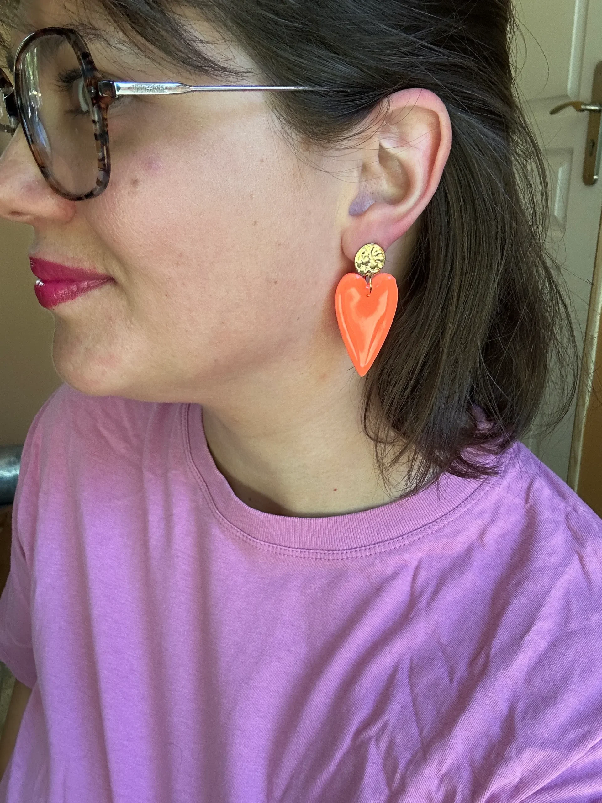 bijoux orange fluo
