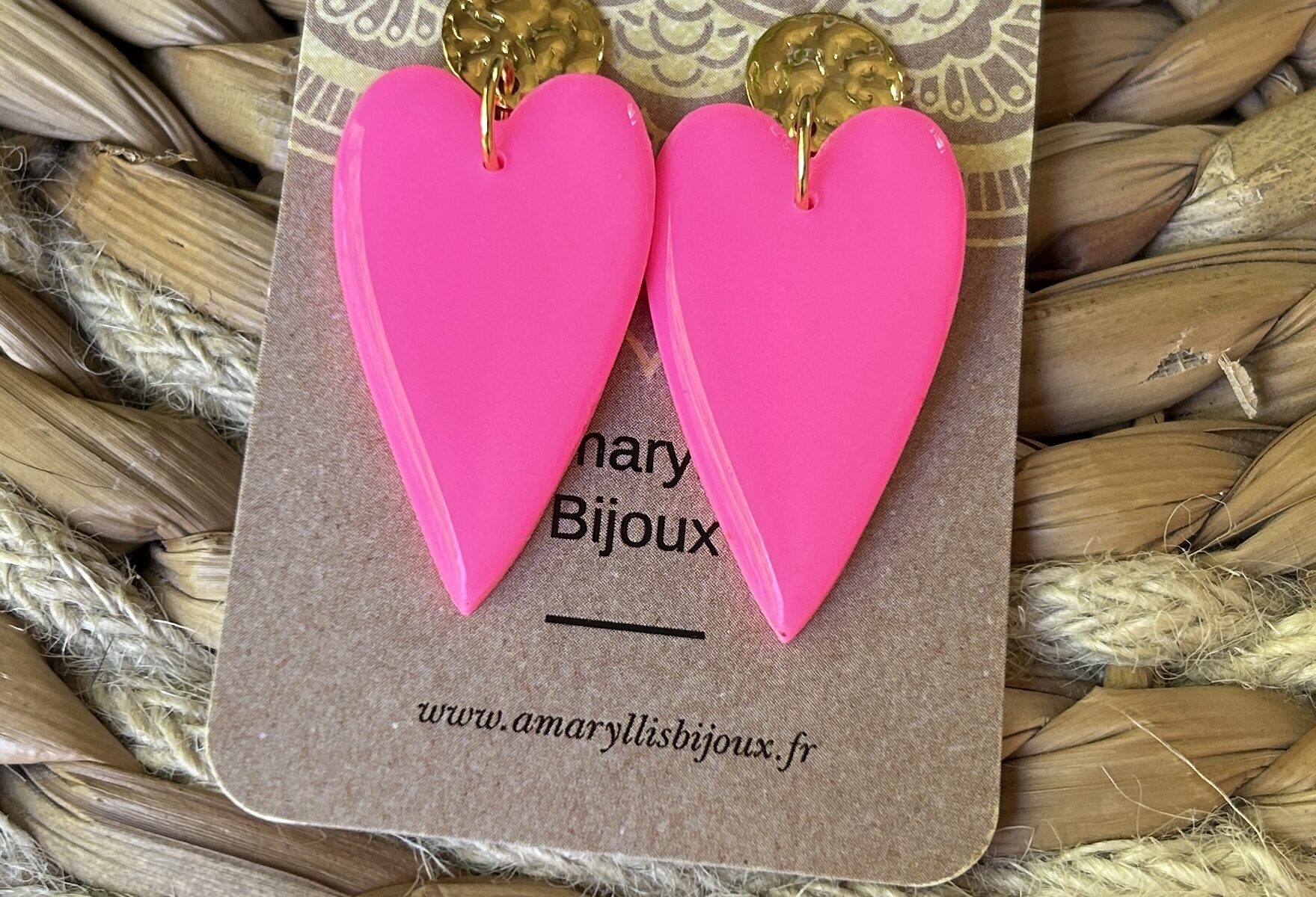 bijoux rose fluo