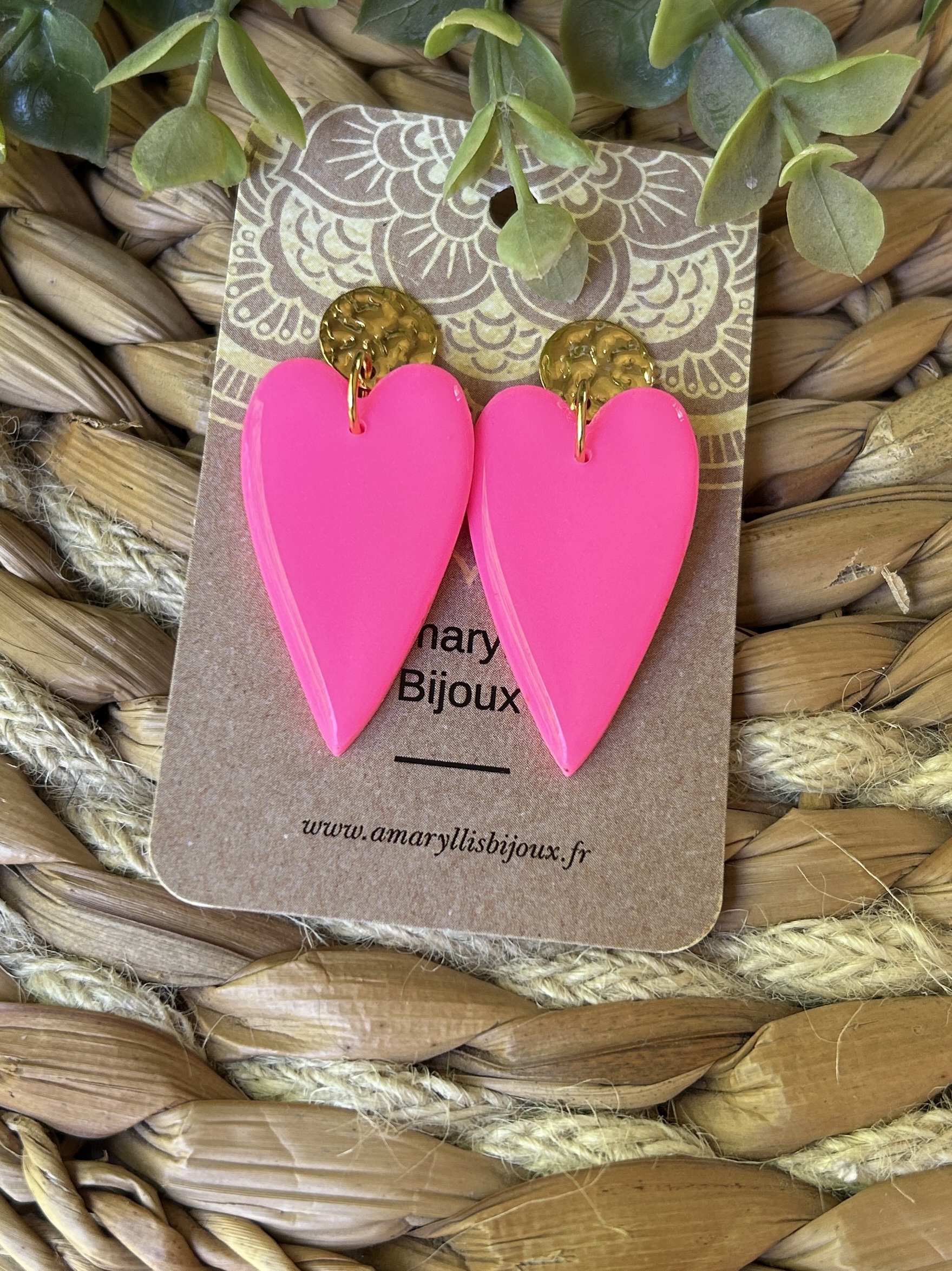 bijoux rose fluo