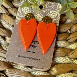 bijoux orange fluo