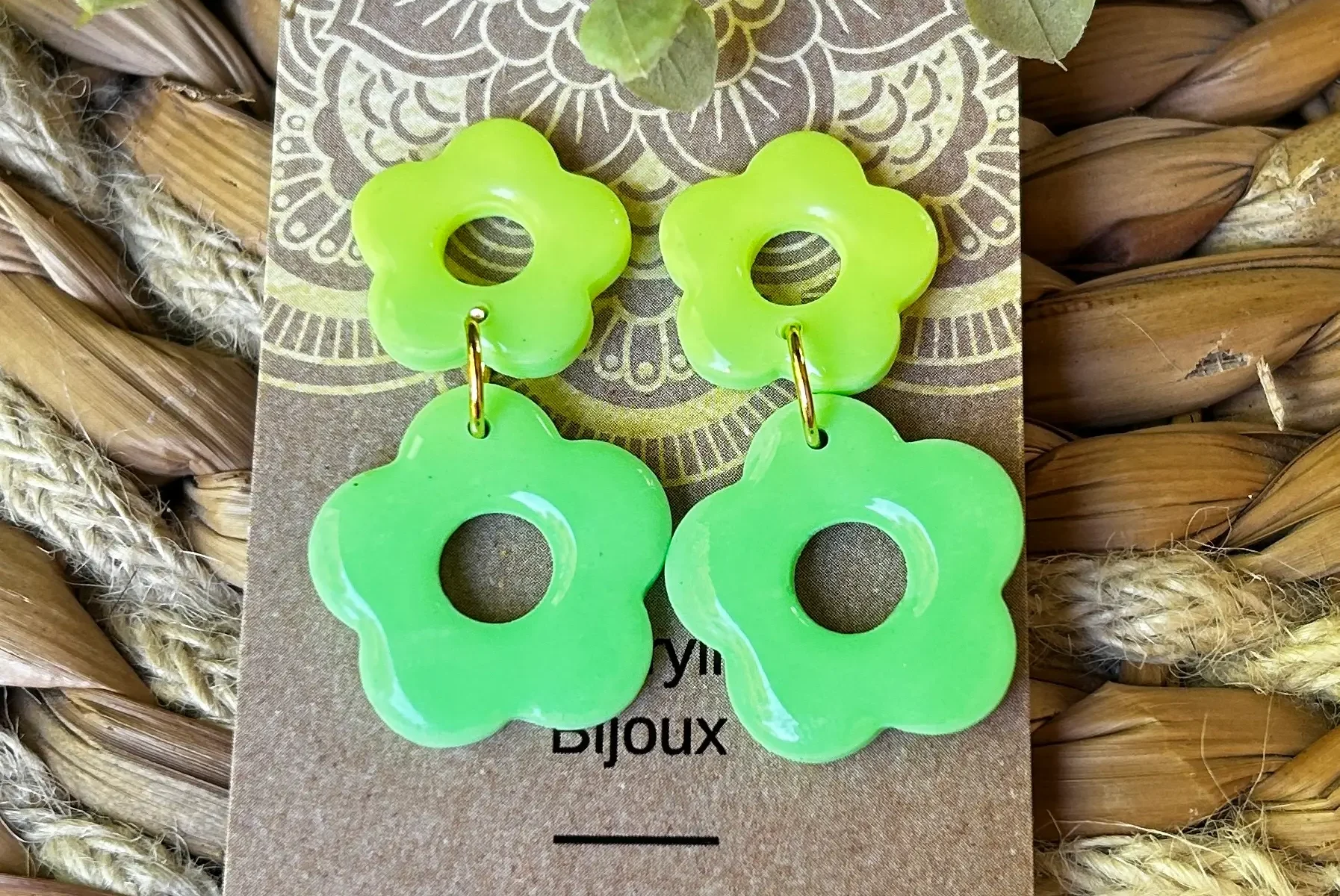 bijoux fleur fluo