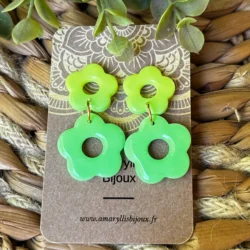 bijoux fleur fluo