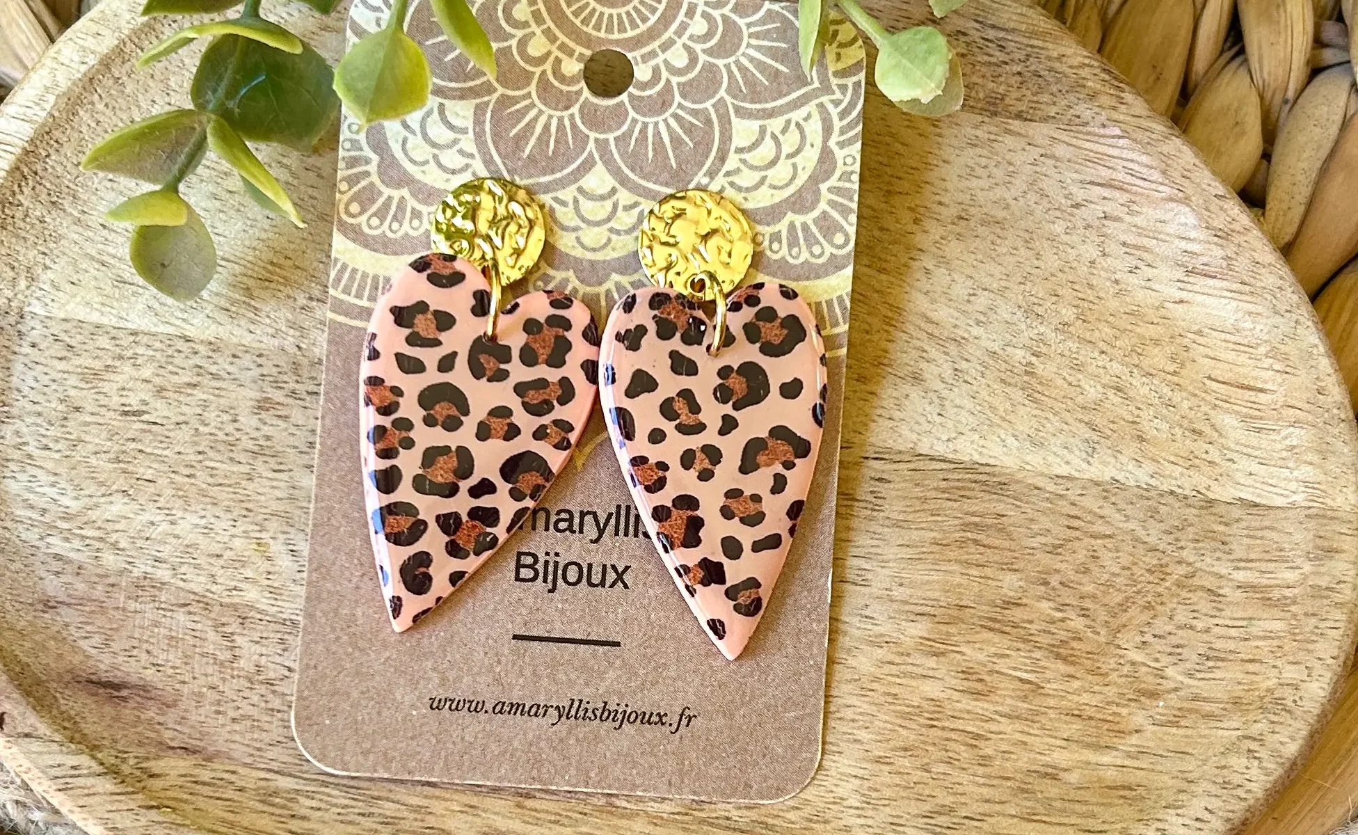 Bijou cœur léopard