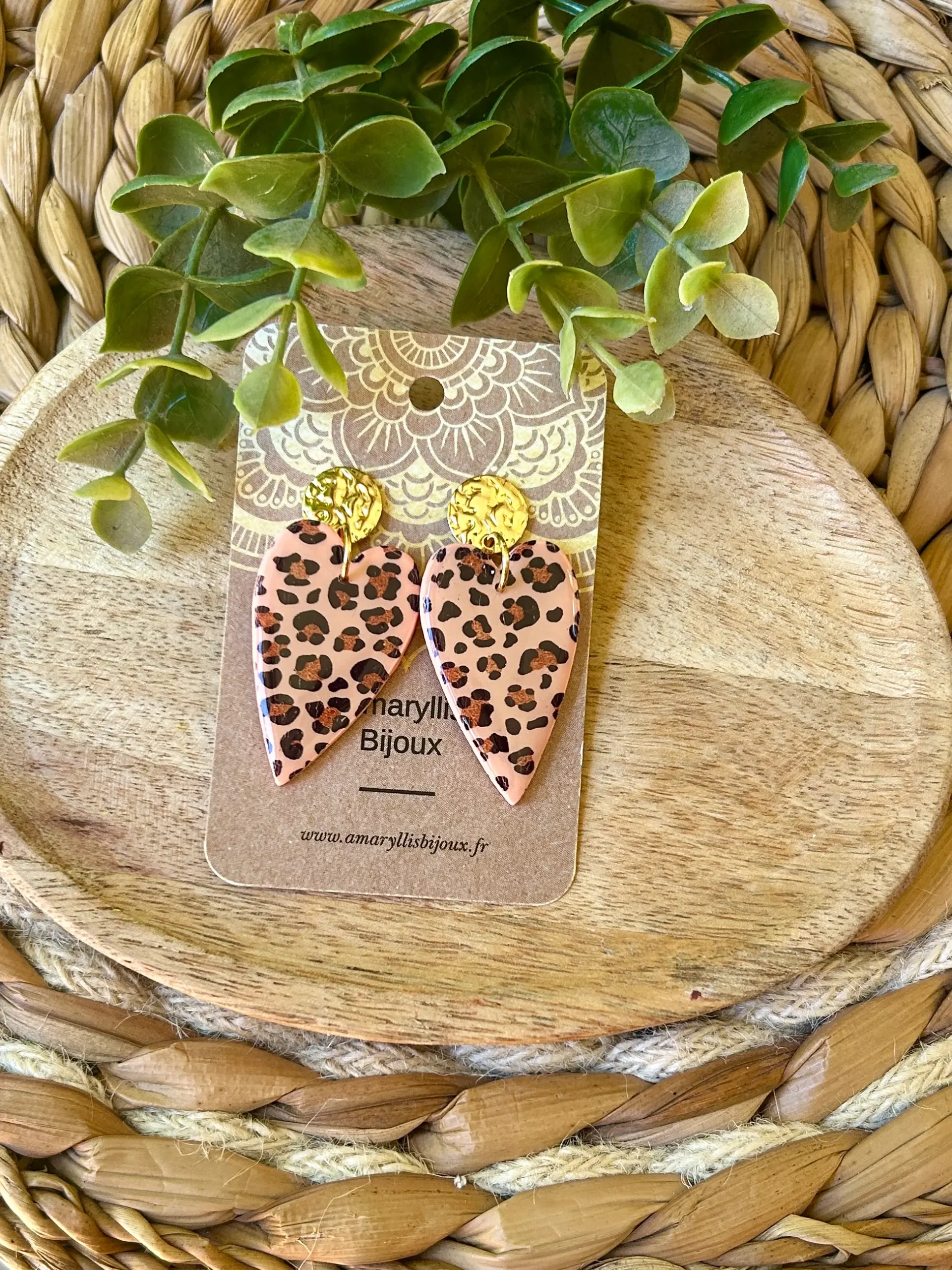 Bijou cœur léopard