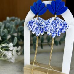 Boucles d'oreilles motif cachemire