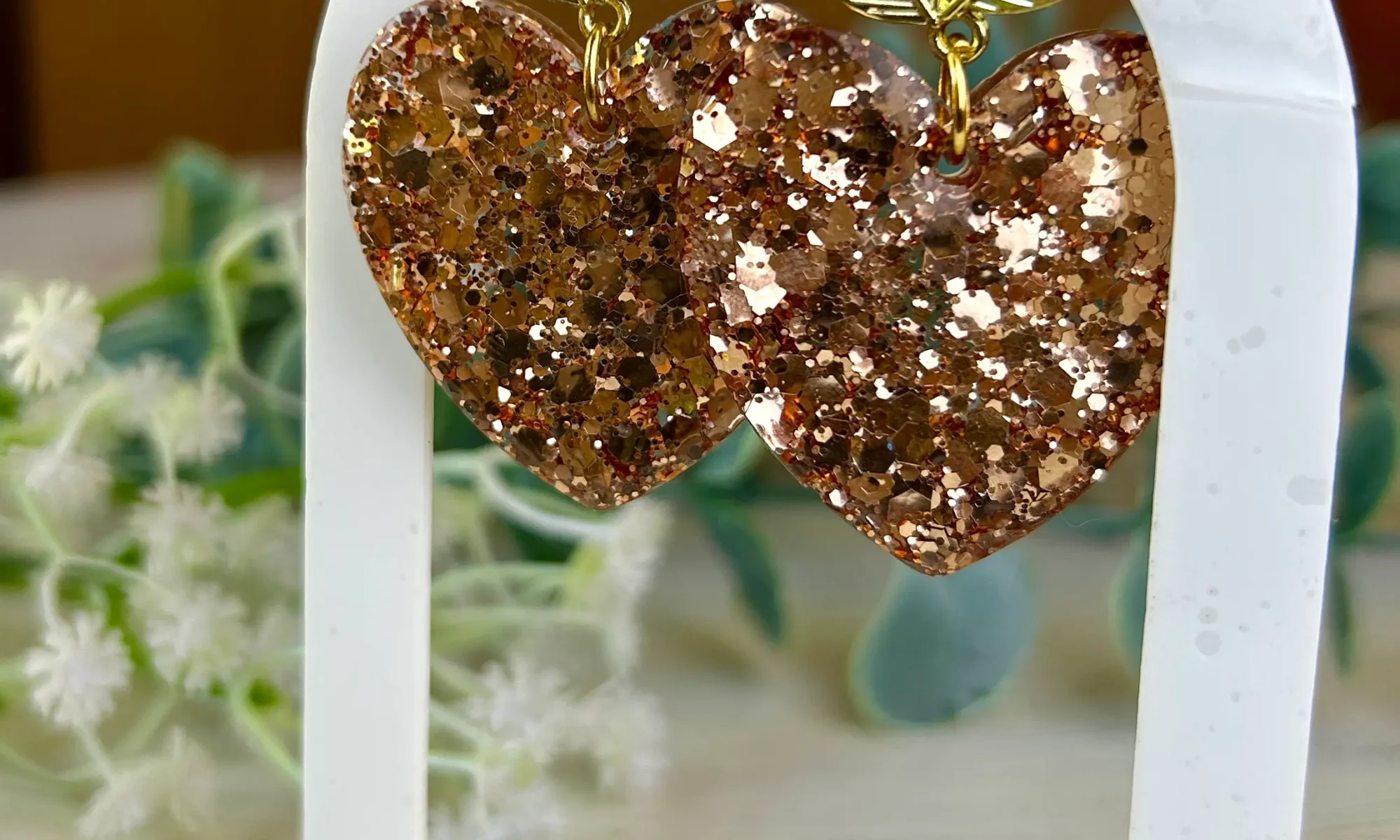 Boucles d'oreilles cuivrées