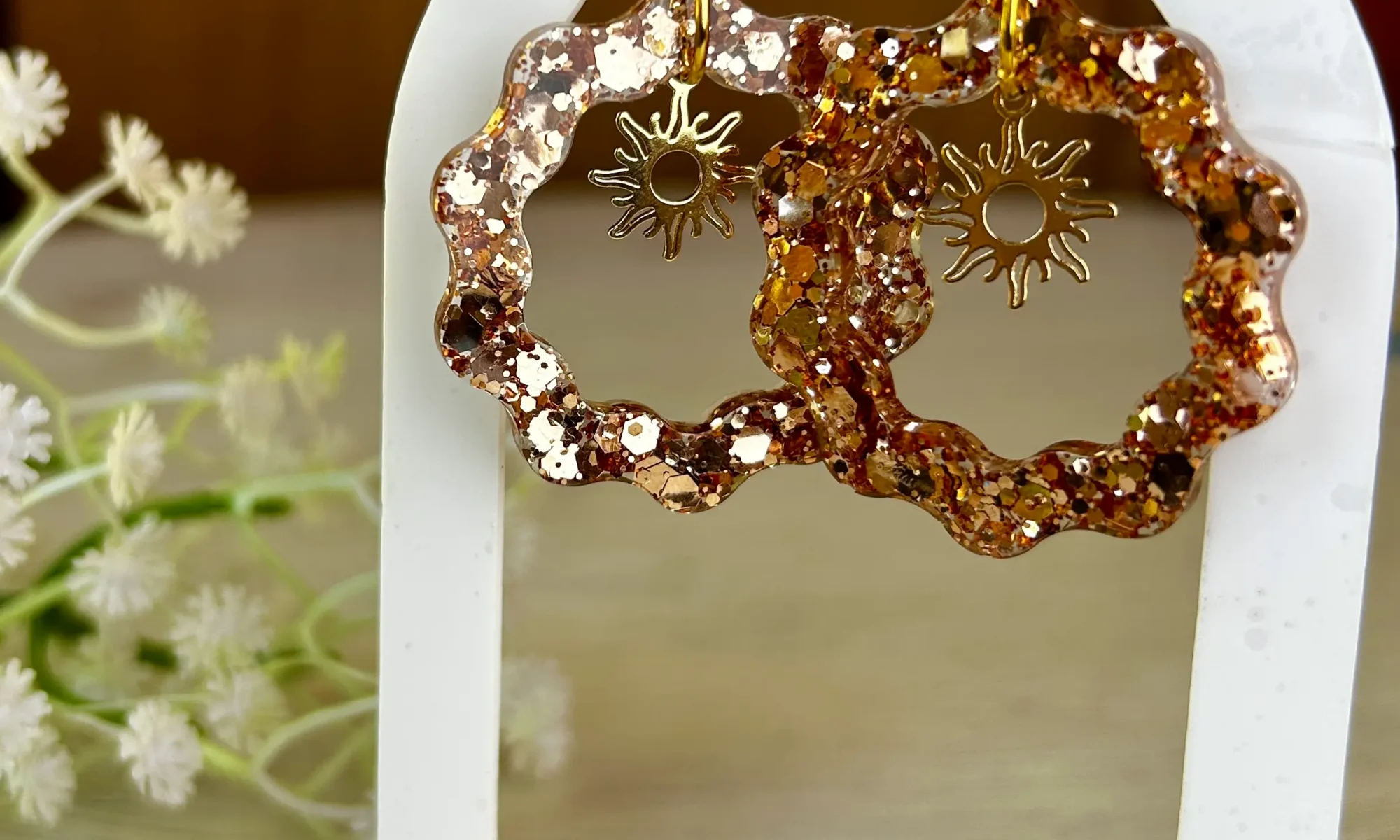 Boucles d'oreilles scintillantes