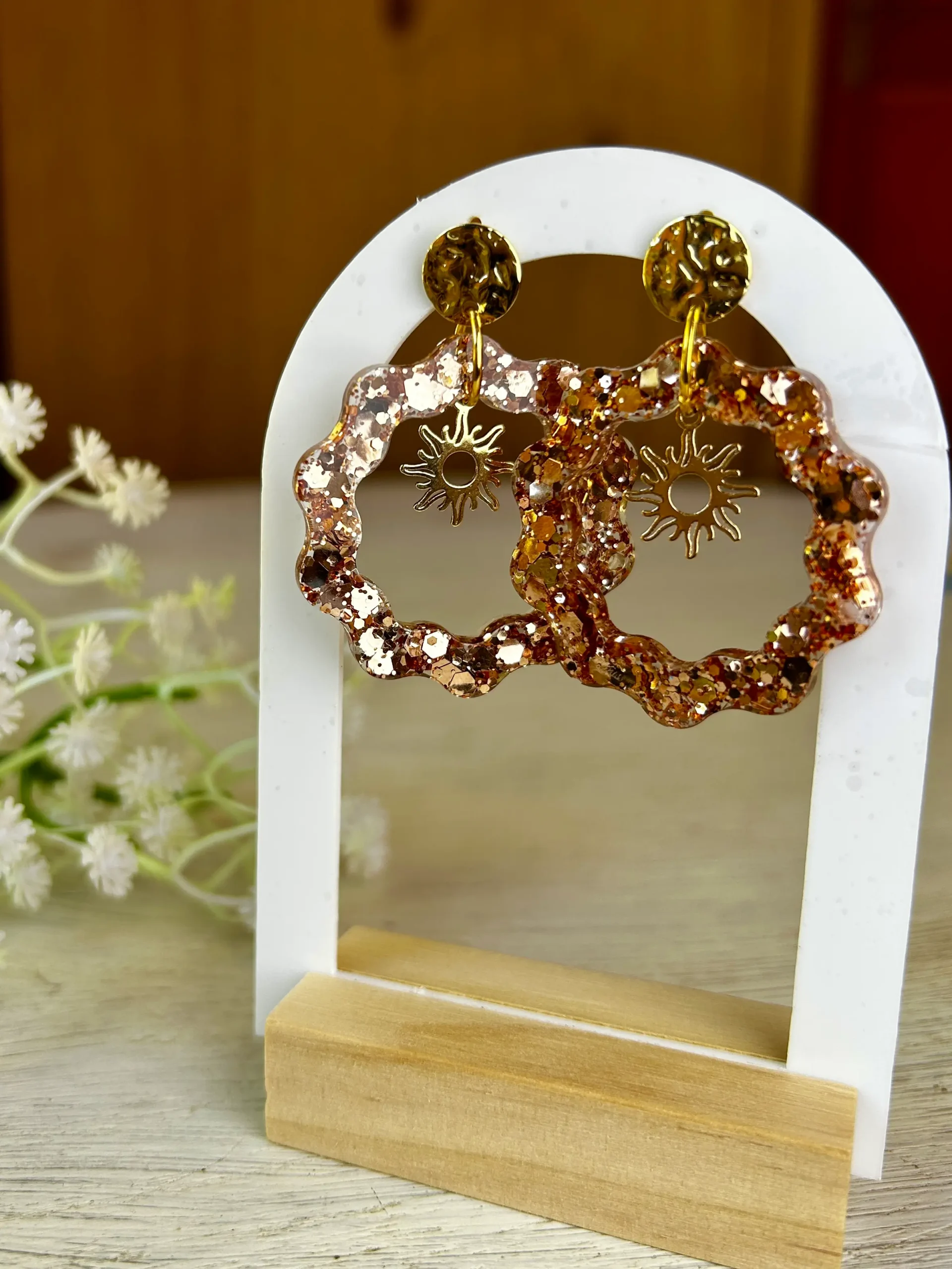 Boucles d'oreilles scintillantes